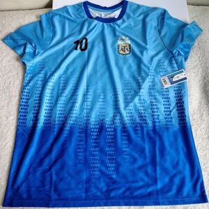New With Tags Messi #10 Argentina Authentic AFA Blue Jersey Size XL